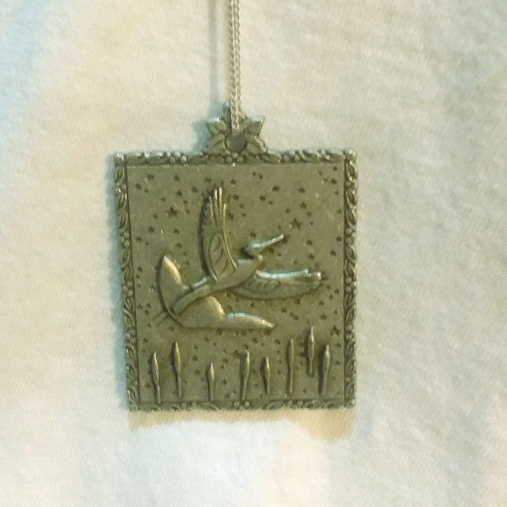 Pewter Christmas Tree Decoration